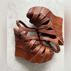 Miu Miu Wedge Sandals size 36.5/5.5-6
